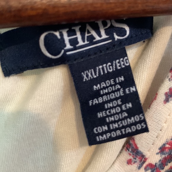 Chaps Floral Dress Size XXL NWT Full Skirt Thin Neck Straps Ties in Back - Picture 8 of 9